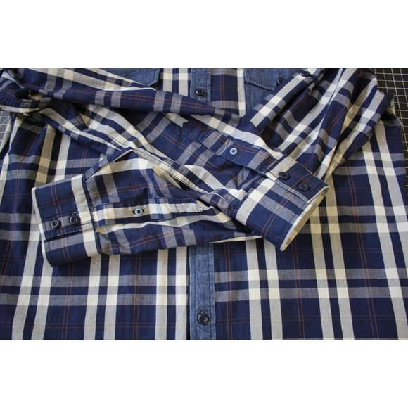 Jeans by Buffalo /Men's (Size M) casual dress button up shirt. Denim with cotton - Picture 12 of 16